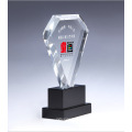 Clear Sapphire Award for Corporate Gift Crystal Diamond Shape Trophy